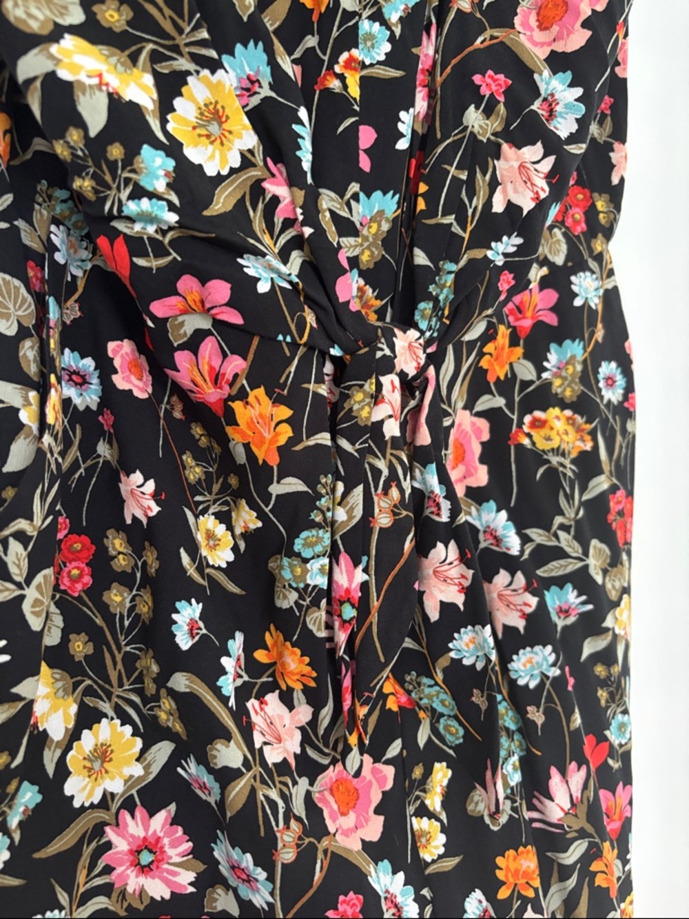 :Price Firm: LOFT Lily Ruffle Front Tie Zipper Back Jumpsuit - Picture 7 of 9